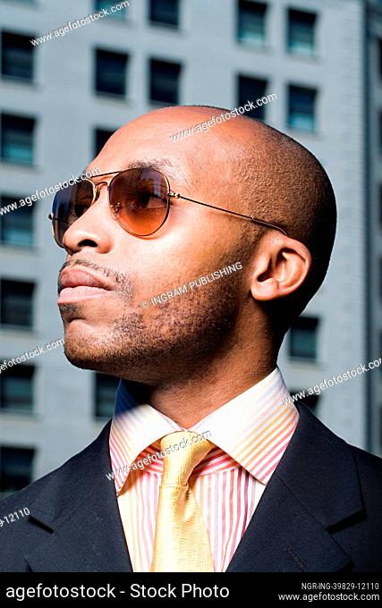 Businessman in sunglasses