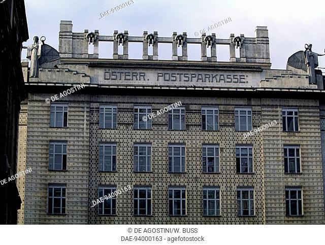 Headquarters of the Osterreichische Postsparkasse (postal savings bank), 1904-1912, by Otto Wagner (1841-1918), Jugendstil, Vienna