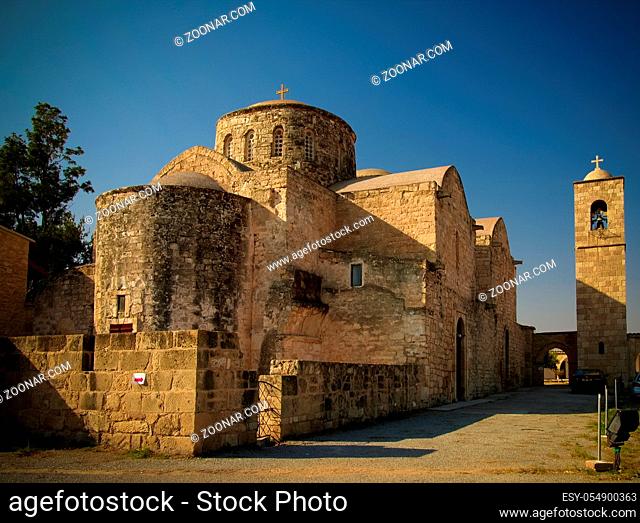 Exterior view to Saint Barnabas Monastery, Famagusta in northern Cyprus