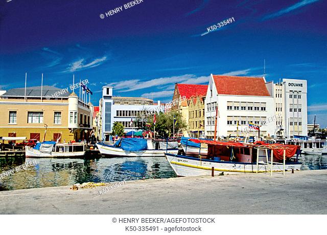 Harbour of Willemstad. Curaçao. Netherlands Antilles