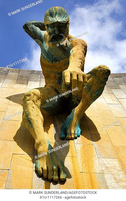 Statue at The Civic Centre Newcastle Upon Tyne England