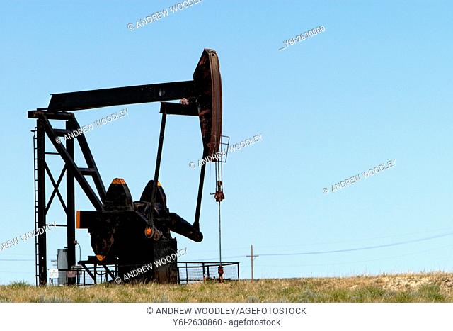 Horsehead pump oil well Wyoming USA