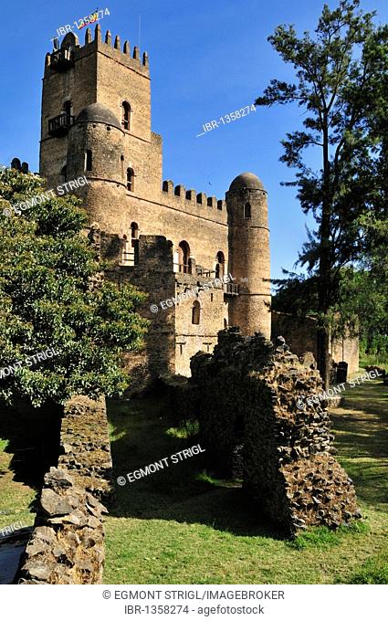 Fasiladas Palace, Royal Enclosure Fasil Ghebbi, UNESCO World Heritage Site, Gonder, Gondar, Amhara, Ethiopia, Africa