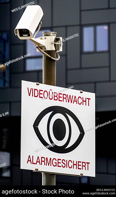 Austria, Vienna, CCTV camera