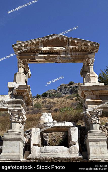 The Fountain of Traianus, Ephesus, Izmir, Turkey, Asia