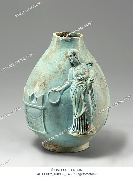 Queen's Vase with Berenike II; Egypt; 243 - 222 B.C; Faience; 22.2 × 14 cm (8 3, 4 × 5 1, 2 in.)