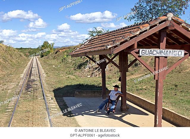 STATION AT THE PLANTATION OF LA CASA GUACHINANGO, OLD 18TH CENTURY HACIENDA IN LOS INGENIOS VALLEY, LISTED AS A WORLD HERITAGE SITE BY UNESCO, CUBA
