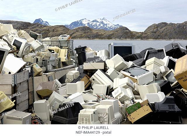 Recycling plant, tellies and monitors, Norway