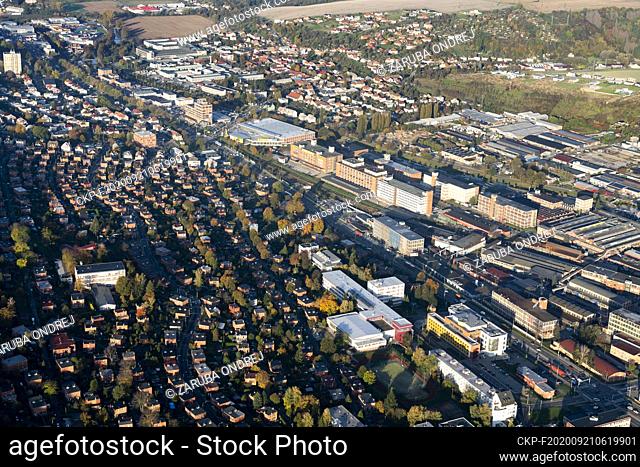 aerial view to Zlin city (CTK Photo/Ondrej Zaruba)