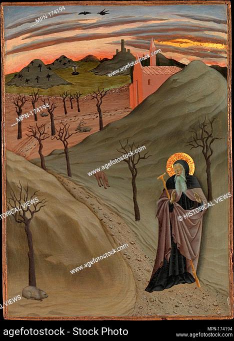 Saint Anthony the Abbot in the Wilderness. Artist: Osservanza Master (Italian, Siena, active second quarter 15th century); Date: ca