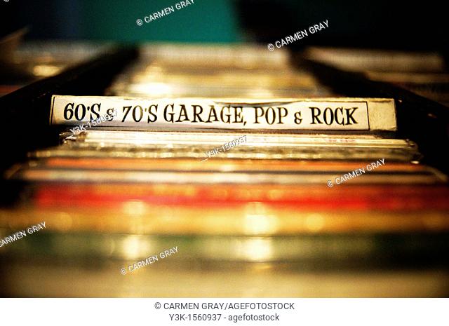 Pop, rock and garage records. London