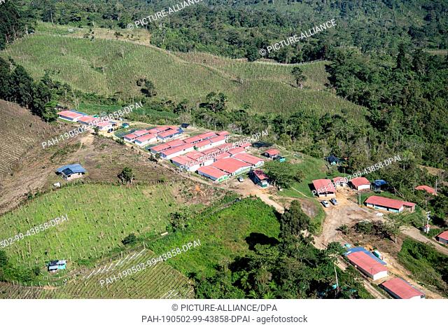 01 May 2019, Colombia, Icononzo: The Reintegration Camp (ECTR) of former FARC combatants in Icononzo, Tolima. The Maas trip to Latin America is the prelude to a...