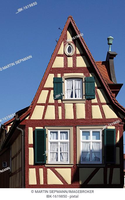 Malerwinkelhaus house, Marktbreit, Mainfranken, Lower Franconia, Franconia, Bavaria, Germany, Europe