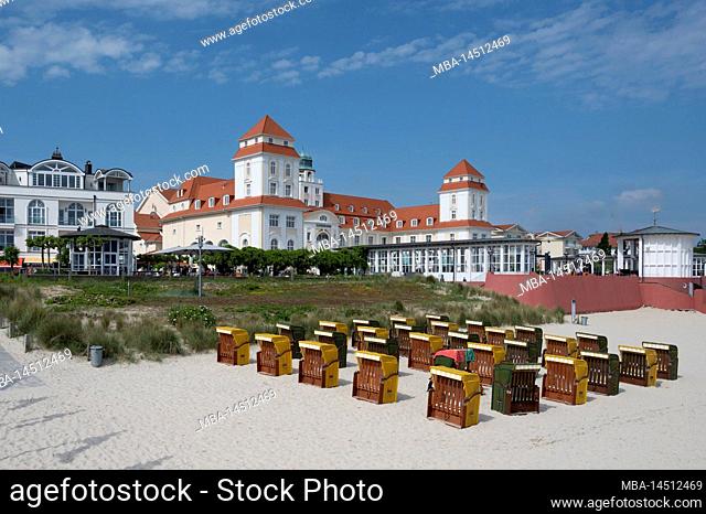 Germany, Mecklenburg-Western Pomerania, Baltic Sea, island Rügen, Binzer Bucht, Baltic resort Binz, Kurhaus