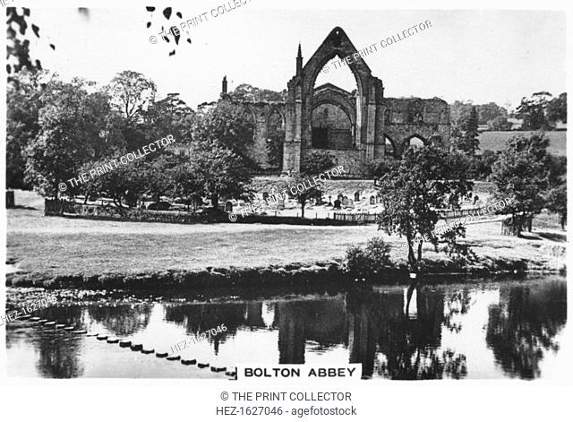 Bolton Abbey, 1936. Sights of Britain, second series of 48 cigarette cards, issued with Senior Service, Junior Member, and Illingworth cigarettes