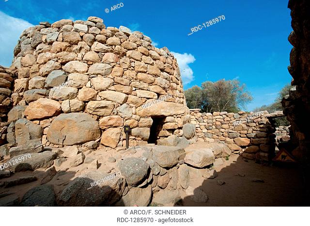 excarvation at Nuraghe La Prisgiona, Valle di Capichera, Arzachena, province Sassari, Sardinia, Sardegna, Italy, Europe, Nuraghe La Prisgiona