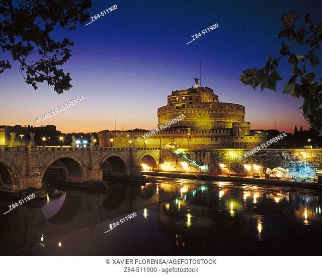 Sant'Angelo Castle. Tíber River. Rome. Italy. (Built in 135 )