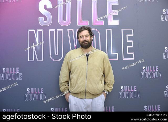 Tommaso Paradiso attends the photocall of the movie Sulle Nuvole at The Space Cinema Moderno in Rome, (Italy) April 20th, 2022. - Roma/Italien