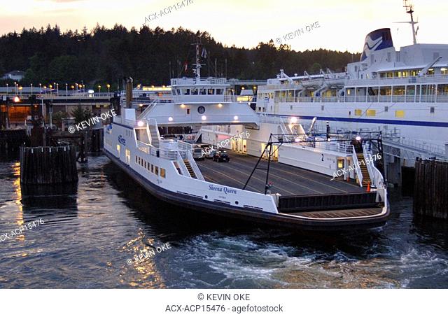Skeena Queen docking at Swartz Bay, Vancouver Island, British Columbia, Canada