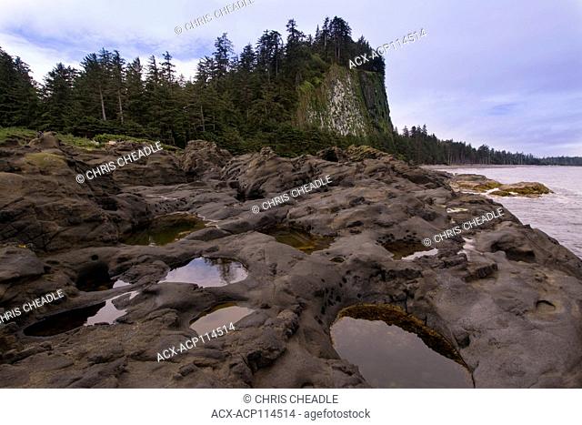 Tow Hill and Agate Beach, Haida Gwaii, formerly known as Queen Charlotte Islands, British Columbia, Canada