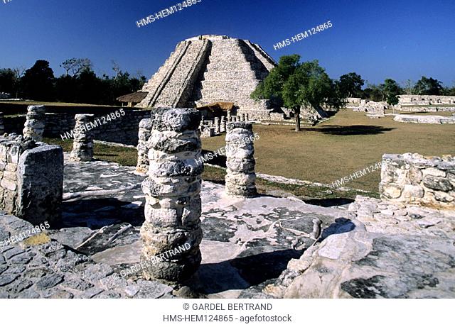 Mexico, district of Yucatan, the Mayan site of Mayapan