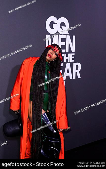 30 November 2023, Berlin: Erykah Badu, musician and winner of the ""Men of the Year Award"", will attend the 25th ""GQ Men of the Year Awards""