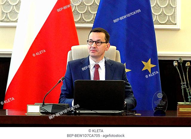 26.03.2019. Prime Minister of Poland Mateusz Morawiecki at the Chancellery sitting. Warsaw, Poland