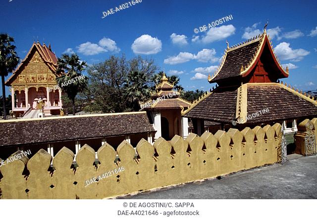 Access way to Wat That Luang Neua Pagoda, Vientiane (Viangchan), Laos, 20th century