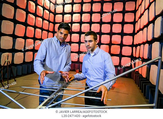 Researchers. Anechoic chamber. EMC & Telecom Lab. Certification of Low Voltage Electrical & Electronic Products. Technological Services to Industry