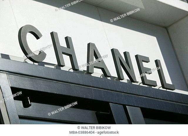 USA, California, Los Angeles, Beverly Hills, rodeo Drive, boutique, detail, stroke, Chanel, no property release, city, city, metropolis, economy, business