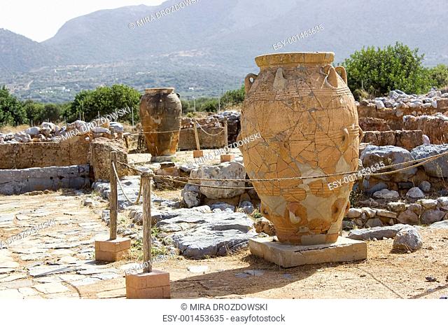 Phitos in minoan Palace of Malia - Crete