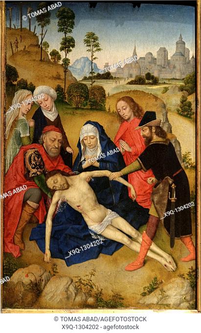 The Lamentation, recto and verso, early 1470s, Simon Marmion French, active by 1449, died 1489, Oil and tempera on oak panel, 20 3/8 x 12 7/8 in  51 8 x 32 7 cm