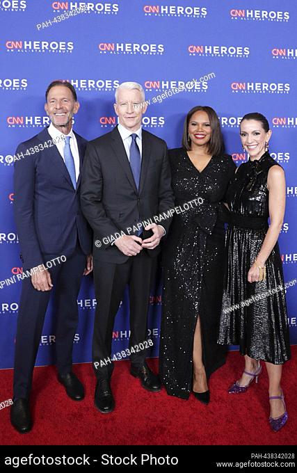 New York, USA, December 10, 2023 - Anderson Cooper, Laura Coates, Carolina Garcia Jayaram, Joe Deitc Attended the 17th Annual CNN Heroes 2023 Today at the...