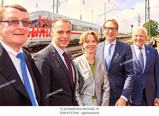 Berlin-Grunewald, 2. Juni 2016: Heute beging die Deutsche Bahn das 25-jaehrige Jubilaeum des ICE-Verkehrs in Deutschland