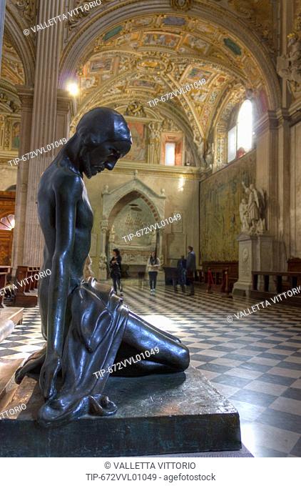 Italy, Lombardy, Bergamo. Santa Maria Maggiore church indoor
