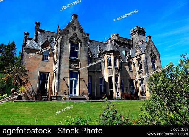 Stonefield Castle Hotel, Castle Hotel, is located in Argyll on the Mull of Kintyre Peninsula, Scotland, United Kingdom, Europe
