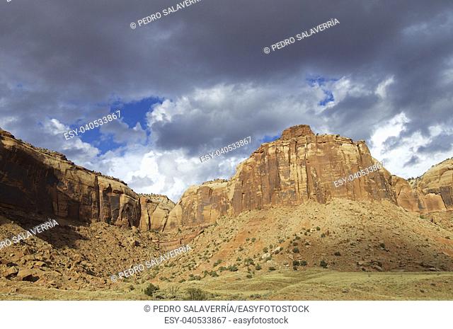 Hills in Indian Creek, near Canyonlands, Utah, USA