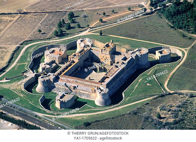 Salses fortress, Salses-le-Château, Eastern Pyrenees, Languedoc-Roussillon region, France
