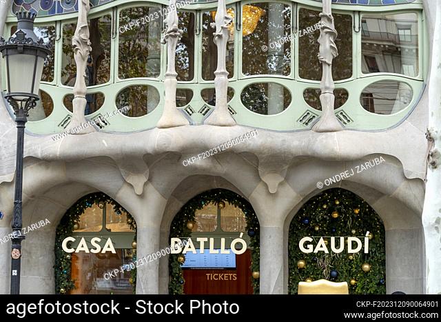 casa Batllo, one of the famous building of Gaudi in Barcelona Spain, December 2, 2023. (CTK Photo/Ondrej Zaruba)