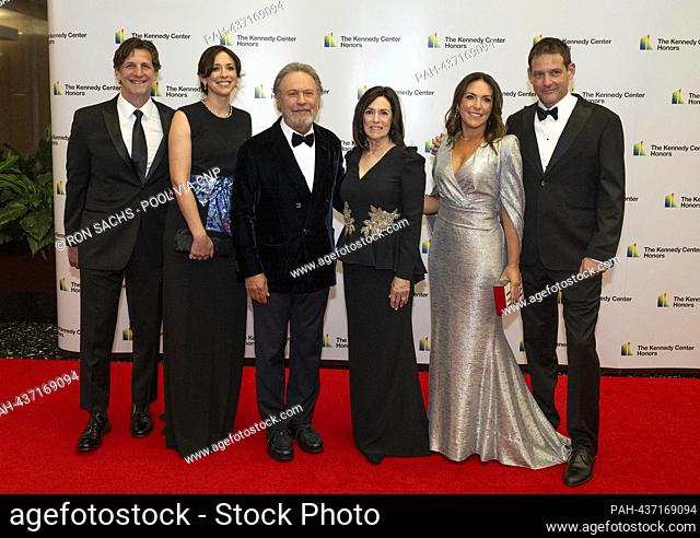 Billy Crystal, his wife, Janice Crystal and family arrive for the Medallion Ceremony honoring the recipients of the 46th Annual Kennedy Center Honors at the...