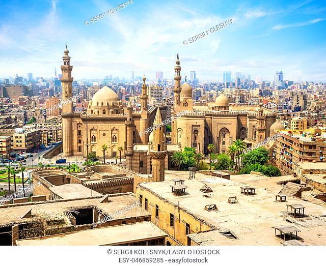 View of the Mosque Sultan Hassan in Cairo