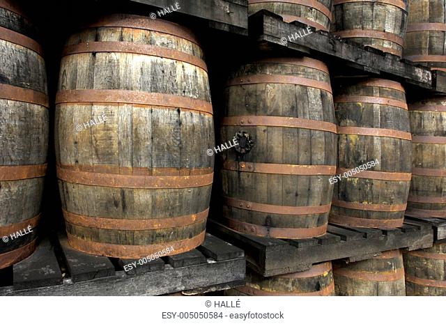 rum barrels