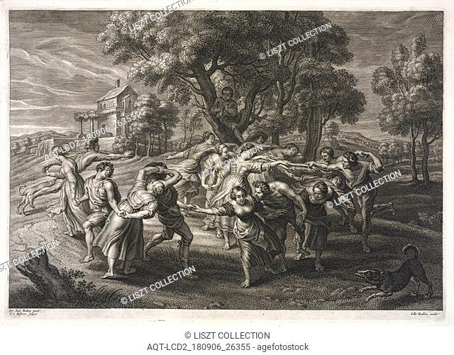 Dance of the Italian peasants, Bolswert, Schelte, ca. 1586-1659, Hendricx, Gillis, Rubens, Peter Paul, Sir, 1577-1640, Engraving, between 1638 and 1645