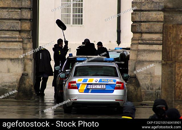 Filming of Amazon TV Series Jack Ryan (""American James Bond"") in Prague Castle, Czech Republic, May 13, 2021. (CTK Photo/Milos Ruml)