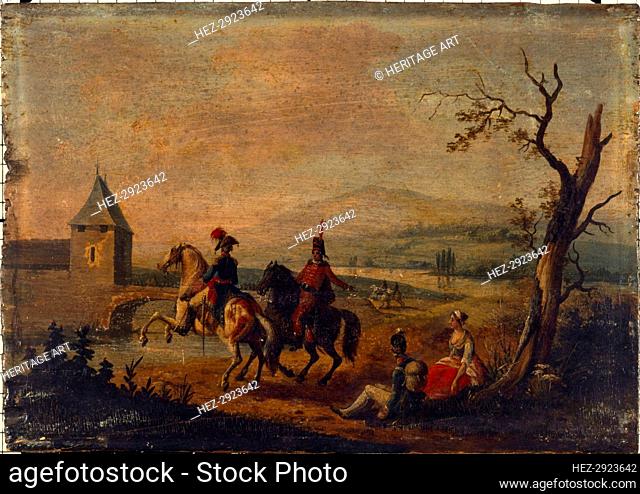 Soldiers in a landscape, between 1751 and 1800. Creator: Michel Duplessis