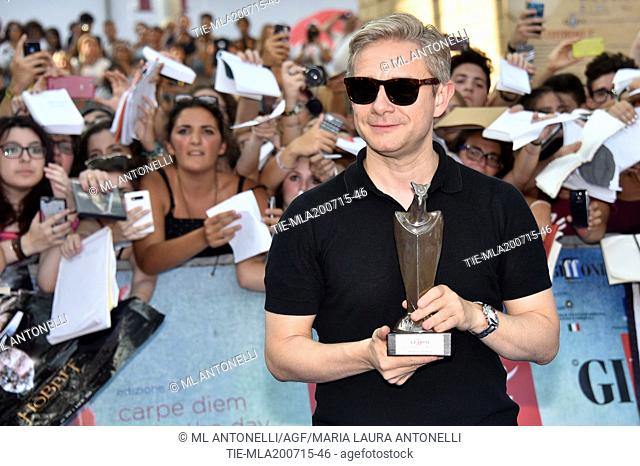 Martin Freeman receives the Giffoni Experience Award prize 2015 . 45 Giffoni International Film Festival, Giffoni, Italy. 19/07/2015