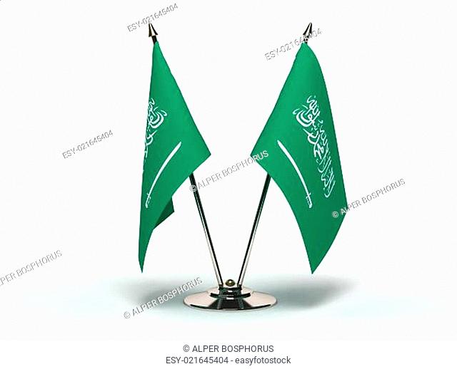 Miniature Flag of Saudi Arabia (Isolated)