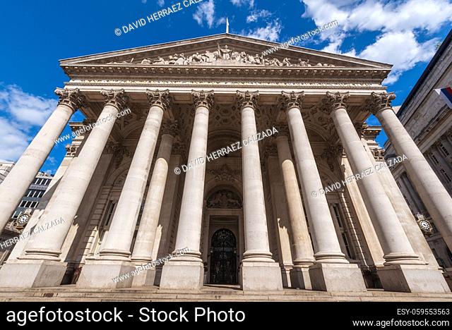 The Royal Stock Exchange, London, England UK