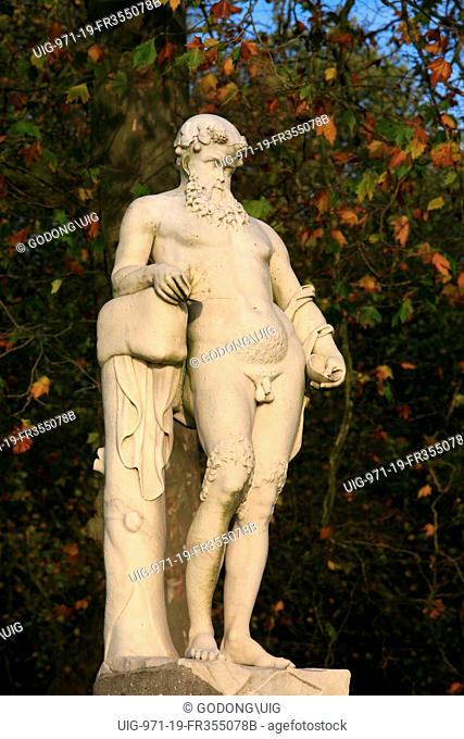 Chantilly castle statue, Chantilly, France
