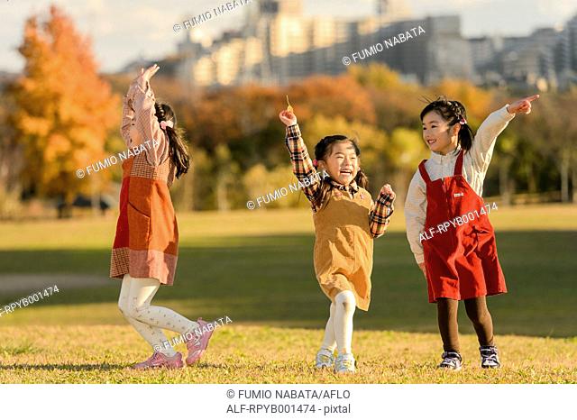 Kids playing in a park